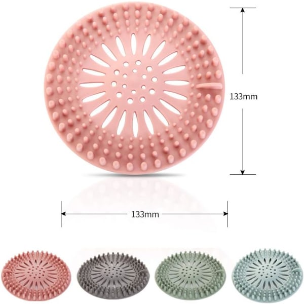 4 kpl Silikoninen Hiusten Suodatin, Yleinen Viemärisuojauslaite