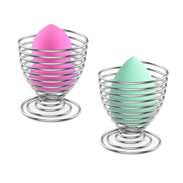 Skønhedssvamp Blender Holder - Sølv, Svampe Makeup Blender Hol