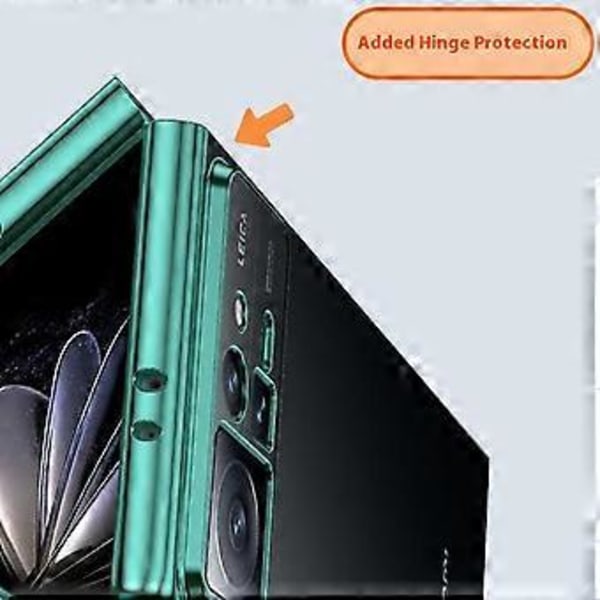 För Xiaomi Mix Flip 5G Skal Elektroplätering Transparent PC Telefonfodral Style B
