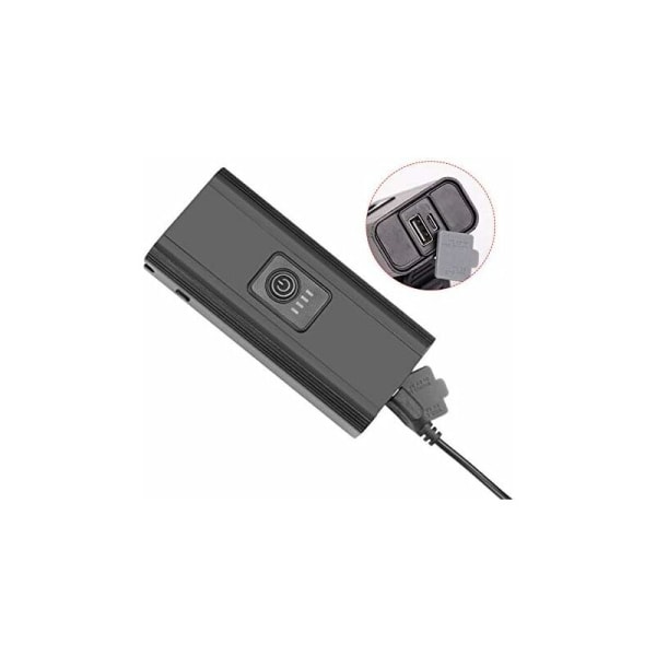 Vanntett Foran Sykkellys, LED Baklys, 1000 Lumen USB