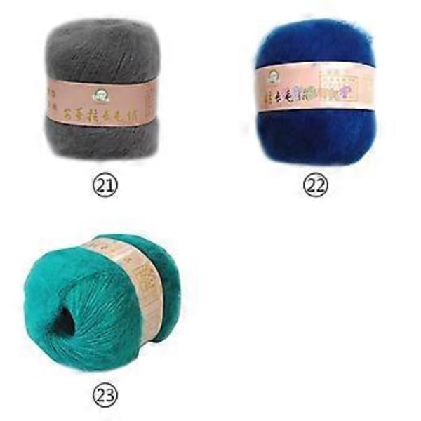 Mjuk Mohair Kashmir Stickgarn DIY Sjal Halsduk Virkgarn Tillbehör 30 30