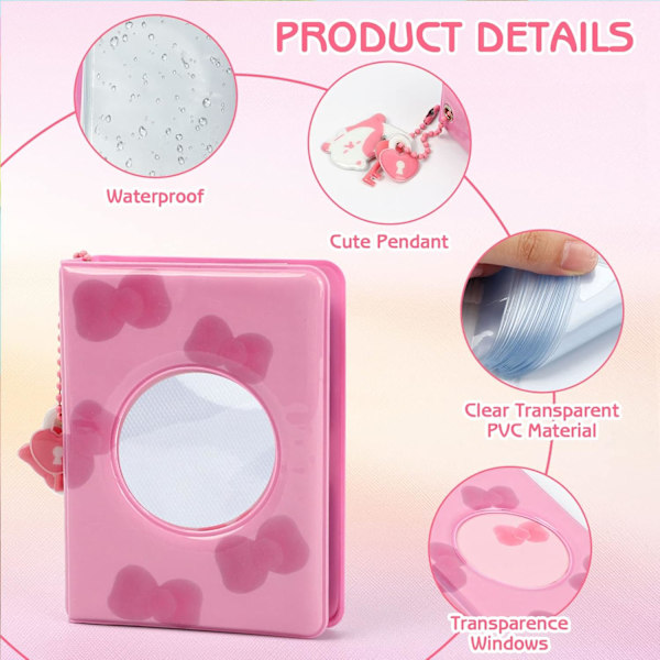 7,6 cm Kpop (Fluga) Instax Mini Fotoalbum, Litet Fotoalbum m