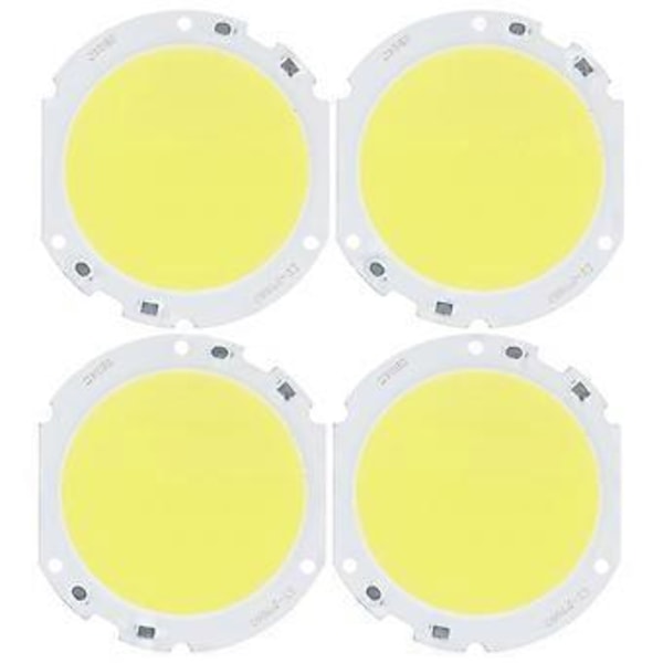 4 st 75 mm Runda COB Lamp Pärlor Hög Effekt LED Chip 24W/7282V för DIY Lampa Inomhus Ljuskälla Belysning Vit Ljus
