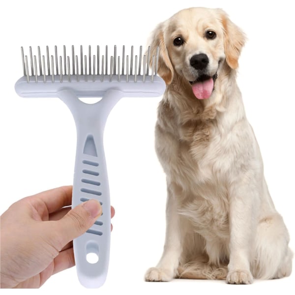 Underuldsrive Hundeplejebørste Dematting Selvrensende Slicker Brush Pup