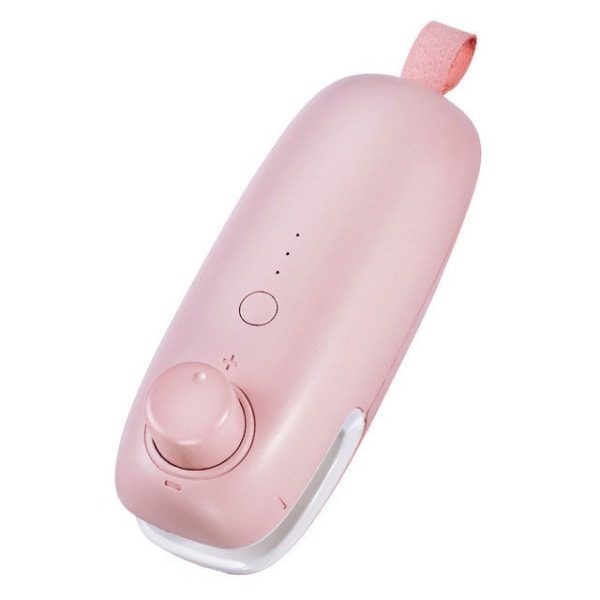 1 stk. Pink Mini Sealer, USB Genopladelig Termisk Vakuum Sealer 2 i