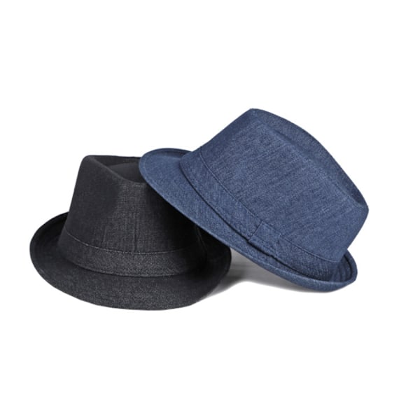 Musta ja tummansininen, yhteensä kaksi hattua, miesten hattu
