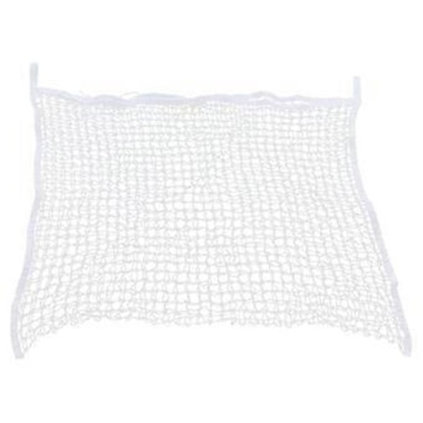 Hønetpose PE Vævet Reb Mesh Hulpose Heste Slow Feeder Foderopbevaringspose Hvid 120x90cm / 47,2x35,4in
