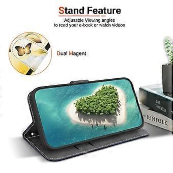 For OnePlus Nord CE4 Lite 5G Lommebok Telefondeksel Lær Flip Cover Mønstertrykk Style A