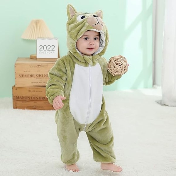 Lämplig för höjd 110 cm Baby Onesies Animal Pyjamas Jumpsuit Ro