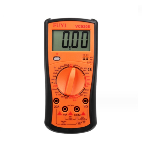 Digitalt multimeter vc9205 AC DC digitalt elektrisk tester Auto Vo