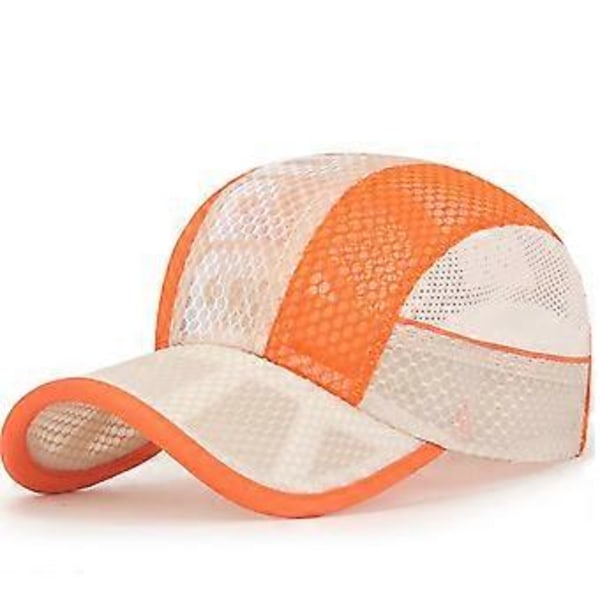 Børne Baseball Kasket Mesh Kasket Justerbar Trucker Kasket Åndbar Anti-UV Skygge Sommer Solhat blå beige beige