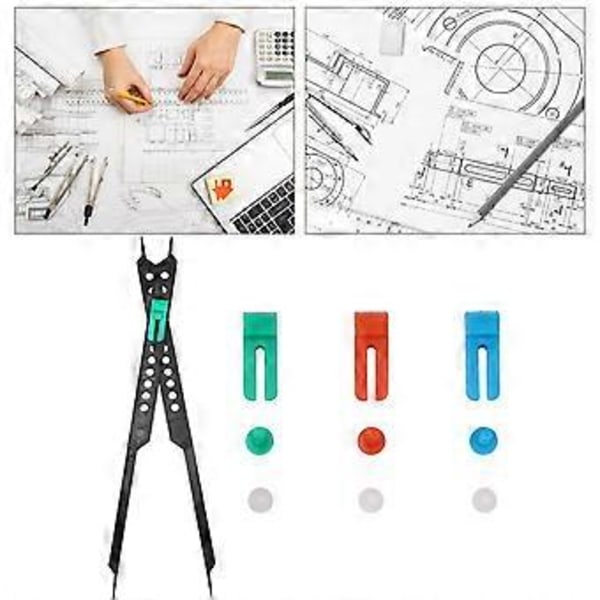 10'' Proportional Divider Skala Kunstner Tegneværktøj Tegnemålingsværktøj Multipurpose Kompas Tegnelinjal