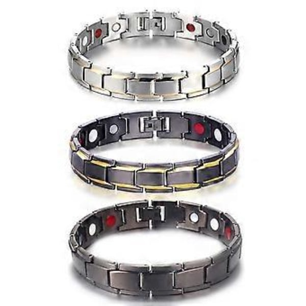 Magnetisk Armbånd Terapi Vekttap Artritt Helse Smertelindring for Menn Gutt