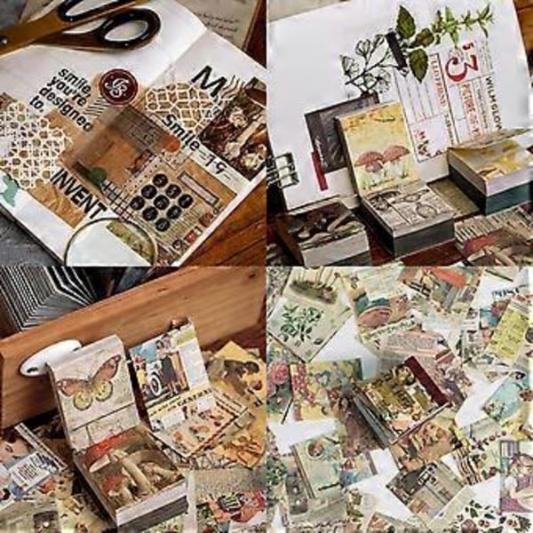 400 Ark Memoblok Lille Notesblok Retro Baggrund Dekoration Papir Skriveblok Håndværkspapir Great artist