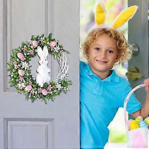 25 cm Påskhängande Ornament - Påskkrans Akrylkrans Inomhus Utomhus Påskhängande Ornament Hem Ytterdörr Partydekorationer