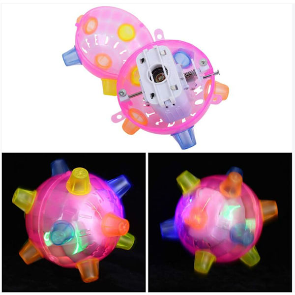 LED-hoppboll, husdjur katter LED-hoppbollar blinkande hoppande B