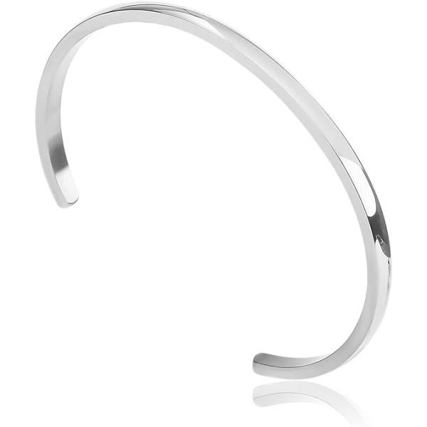 Armband för kvinnor, Öppet armband i rostfritt stål för damer