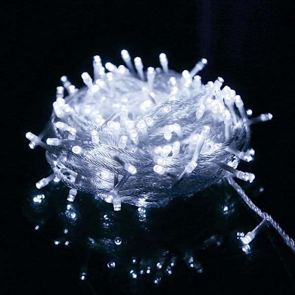 Thrisdar 50m Jul LED-slinga Fe-ljus Utomhus(Vit)