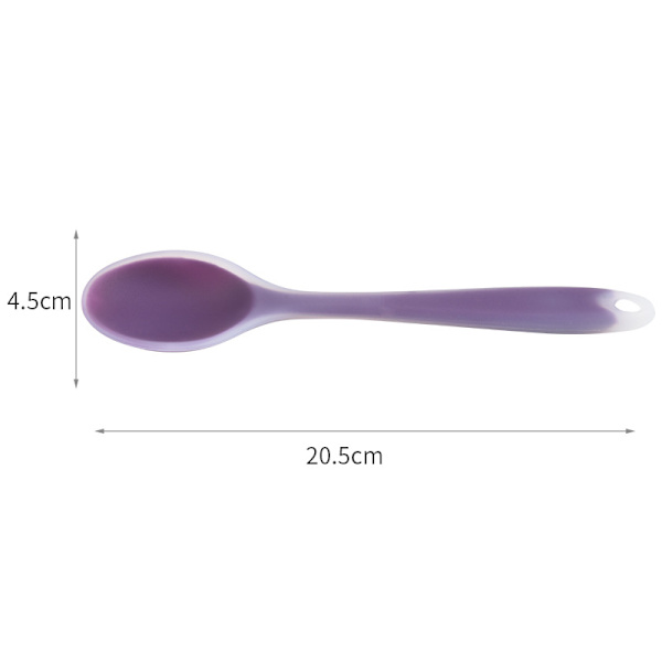 Matkvalitet silikon liten sked mini halvtransparent hög temper