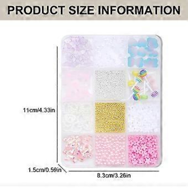 12 rum 3D sløjfer negle charms blandet form sløjfe negle kunst charms perler harpiks negle kunst dekorationer til akrylnegle SZSP02