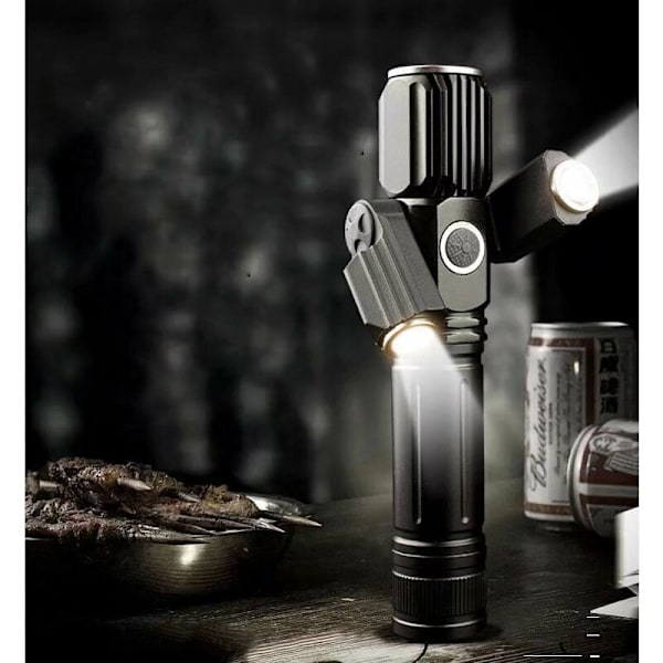 LED nattlampa T6+XPE Multifunktionell LED ficklampa Utomhus nattlampa