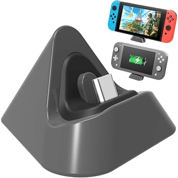 Bärbar Laddningsdocka för Nintendo Switch Lite och Nintendo Switch