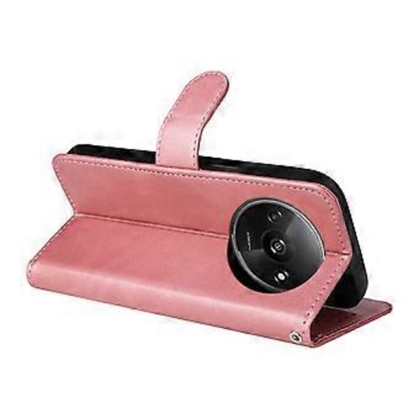 Til Xiaomi Redmi A3 4G/Poco C61 4G Etui Magnetisk Lås Læder Flip Wallet Telefon Cover Style D
