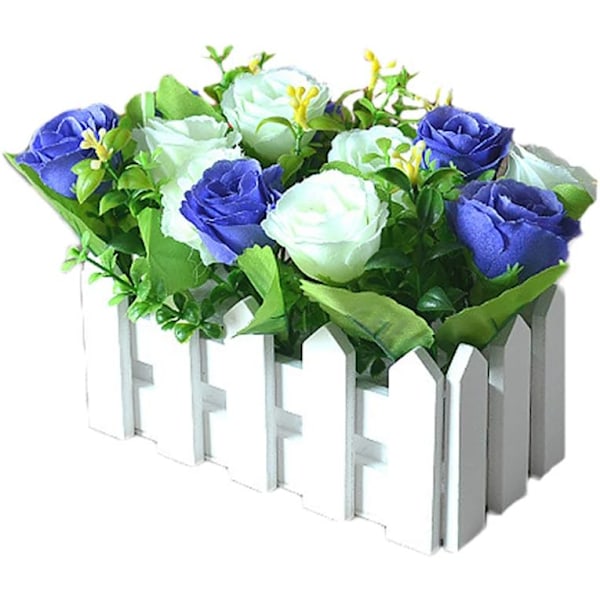 Konstgjorda blommor i kruka, konstgjorda blommor konstgjord växt Y