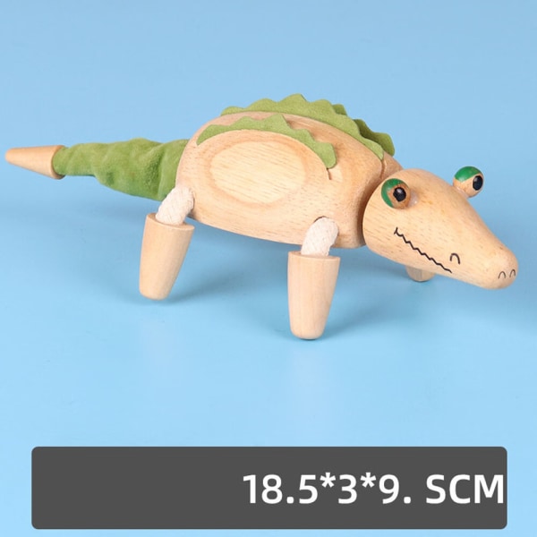 1 st (krokodil) Trägårdsdjurleksak - Trädjurfigur