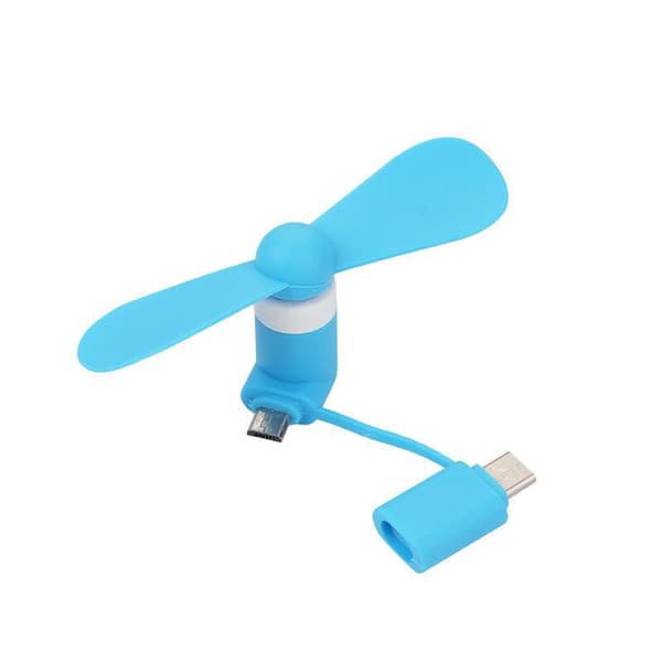 3-pack Mini Mobiltelefonfläkt, 3-i-1 Mini USB Mobiltelefonfläkt