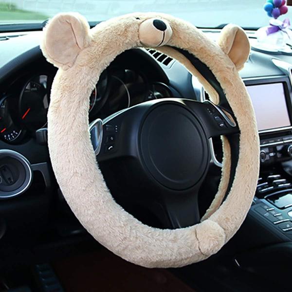 Beige Björn - 1 Styck - Söt Djurformad Rattmuff
