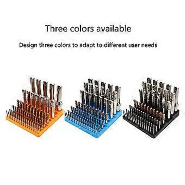 Plast Drillbits Oppbevaringsboks Frese Kutter Drill Finishings Holder Organiserings Etui 131 Hull for 4-32mm Frese Kutter Gul Yellow