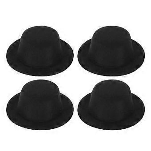 4 st Topphattar Dockprydnad Dockhatt Dekor Snögubbe Docka Tyg Hatt Dekor