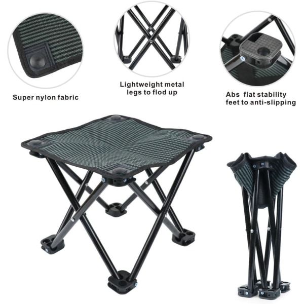 Fällbar pall, campingfällbar pall, lätt bärbar ram