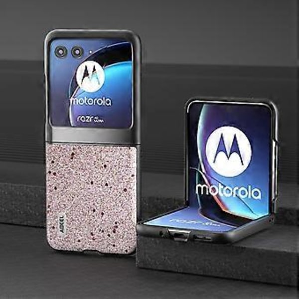 Glitter Sparkle Telefondeksel i PU-lær + PC Anti-Scratch Cover for Motorola Razr 40 Ultra 5G Style C