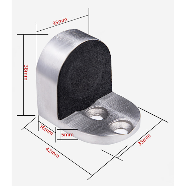304 rustfritt stål magnetisk dørstopper gulv magnetisk dørstopper gulv magnetisk dørstopper gulv