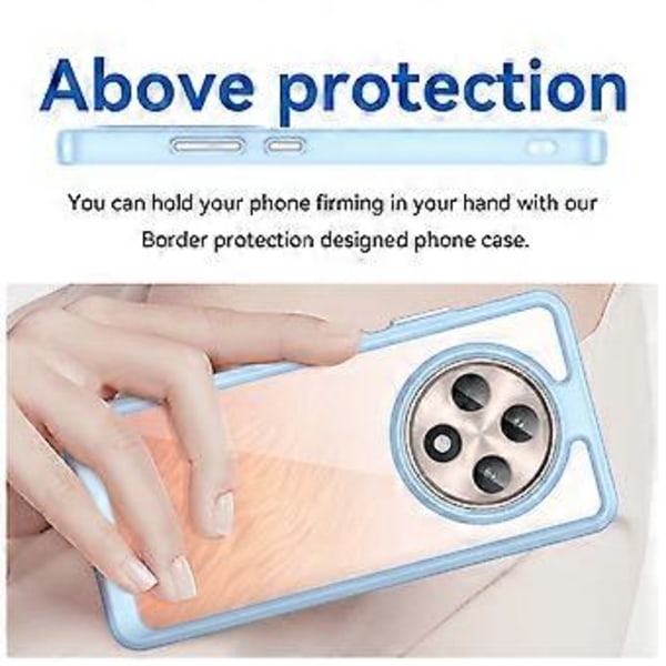 Stöttåligt skal för Oppo Reno12 F 5G/Reno12 F 4G TPU + Akryl Skyddande Transparent Mobilskal Style C
