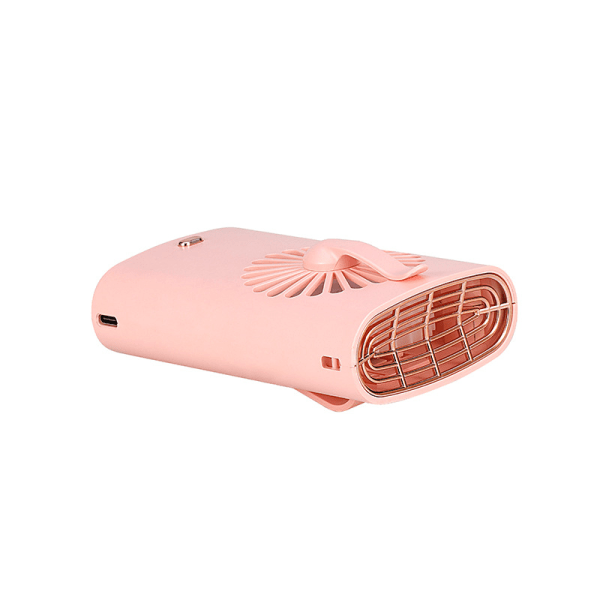 Vaaleanpunainen minisarjakuva pieni tuuletin kannettava taskutuuletin USB mykistys 3