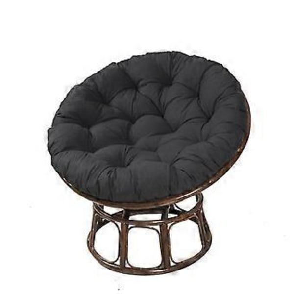 Golvkuddar Runda Stolsdynor, Sittdynor för Utomhusbruk Black 60*60cm