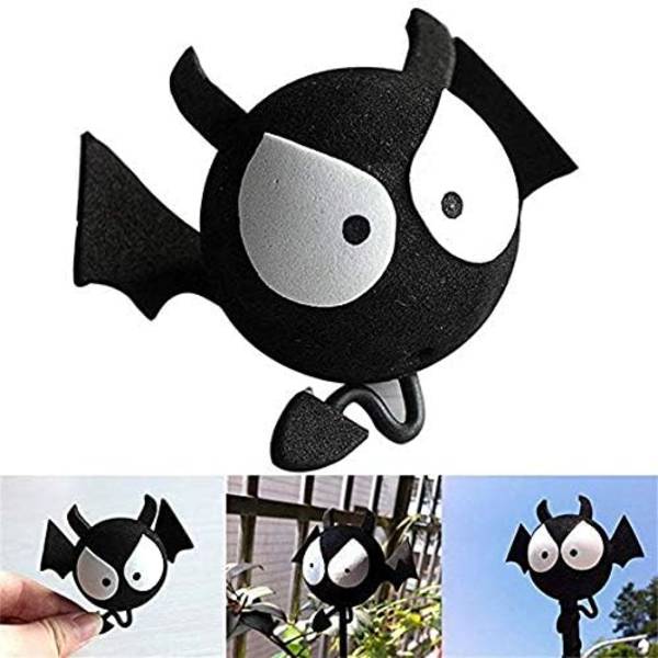 (Svart) Big Eyes Bat EVA-dekorasjon for bilantenne