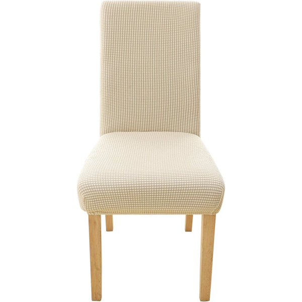 2 stk, (hvit), trekk i mikrofiber jacquard for stoler