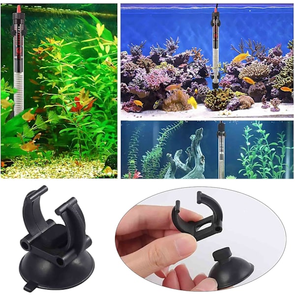25 stk. Akvariumssugkopper, Akvariumvarmer Sugkopper Klips, C