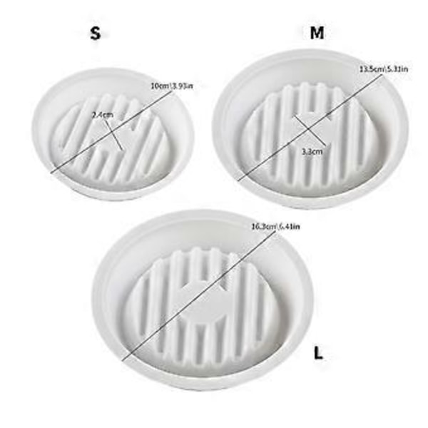 Kreative Resin Art Forme Silikone Håndværksforme Smykketallerkenforme Rund Form Unik Pladeform Silikone Tekstur L L