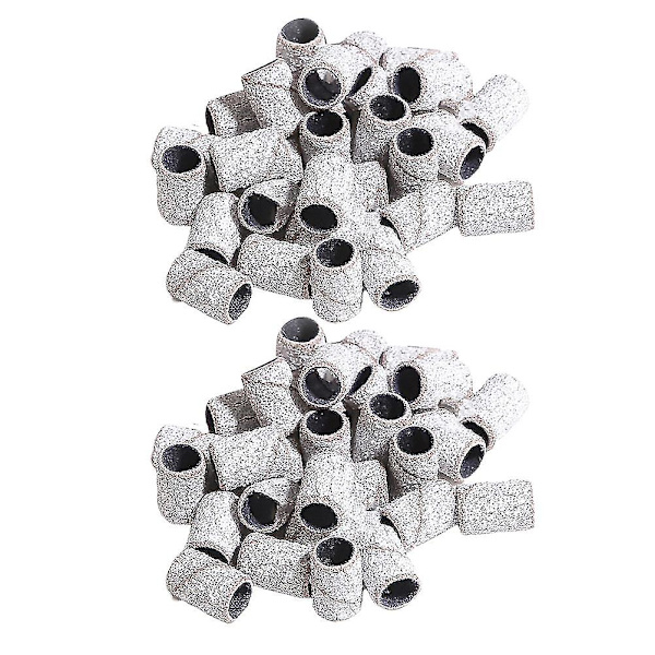 100 st slipband för nagelslipning, professionell slipband (vit 120#)