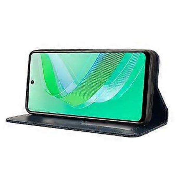 Til Infinix Smart 8 4G X6525/Smart 8 HD 4G Retro PU Læder Telefon Etui Wallet Stand Cover Style D