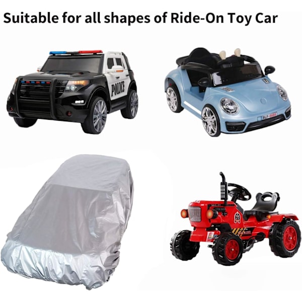 Stort Deksel for Barnas Ride-On Lekebil, Utendørs Vanntett Beskyttelse