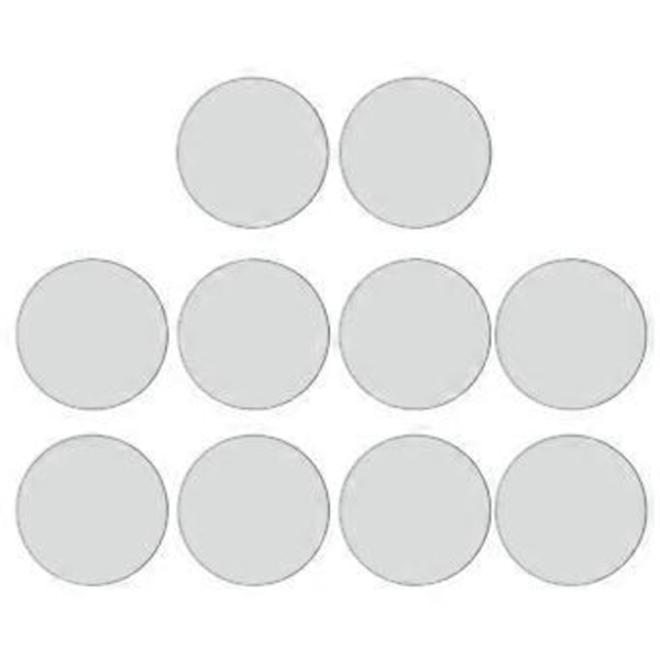 Multifunktionell 10x/Set Sublimering Blank Aluminiumplåt 25mm/0.98'' Värmeöverföring Cirkulära Blanko Patchar för DIY Hantverk