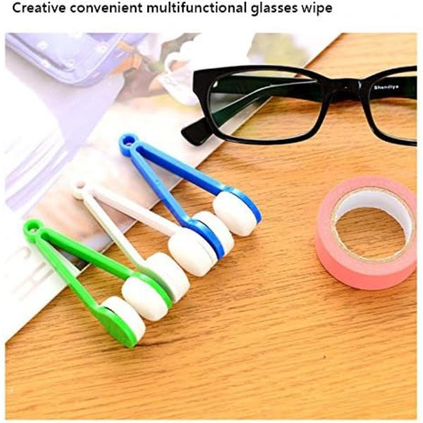 Pakke med 5 Mini Bærbare Mikrofiber Brille Rengøringsmiddel Multi-Funktion