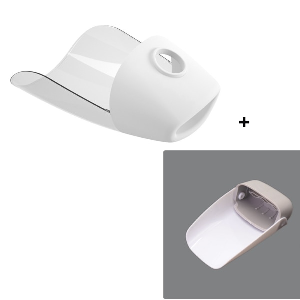 Förlängare för kran 2-pack, vit + grå