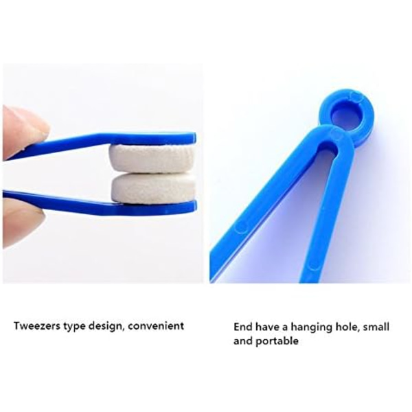 Pakke med 5 Mini Bærbare Mikrofiber Brille Rengøringsmiddel Multi-Funktion